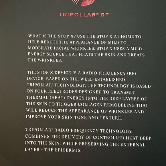 LTD. Edition. TRIPOLLAR STOP X ROSE- Radio-frequency  anti-aging device. NWT. - Picture 6 of 6